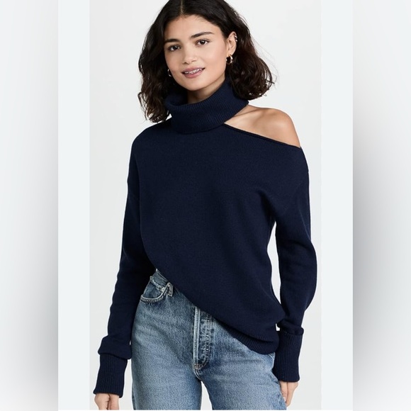 PAIGE Raundi Sweater in Deep Navy Large - Picture 2 of 6
